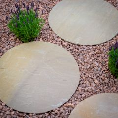 Round Stepping Stone 450mm - Buff Brown 
