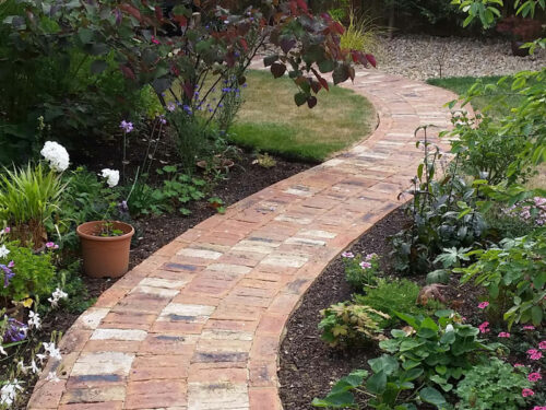 Garden brick design ideas
