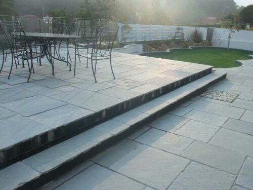How to create a split level patio